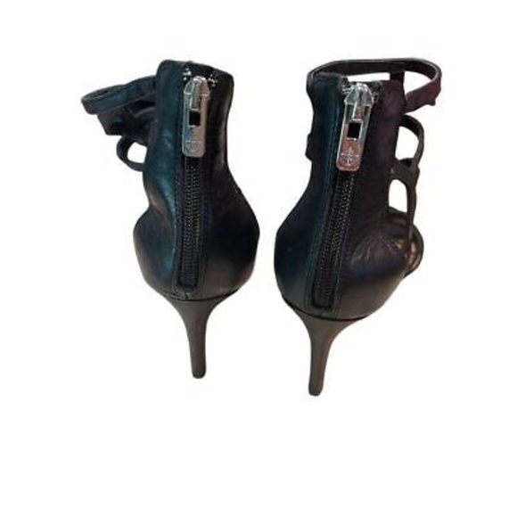 Antonio Melani Women's Black Strappy Caged Heels Size 10M Formal - Picture 6 of 16